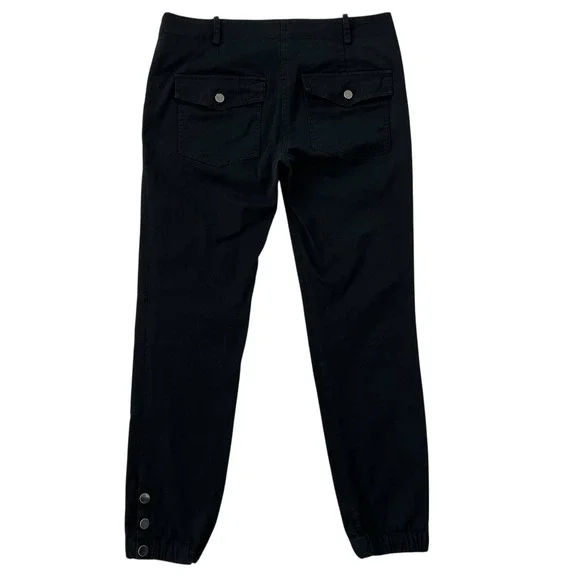 Bundle of 2 Veronica Beard Field Cargo Cropped Twill Pants Black and Green SZ 6‎ - Picture 6 of 16
